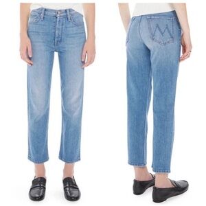 Mother The Tomcat Crop Straight Leg Jeans World at My Feet